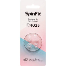 SpinFit CP1025 for True Wireless Earbuds Fits Jabra 75T, Galaxy Buds 2, Pixel A Series and More, M/S, Patented Silicone Eartips for Replacement (2 Pairs) (for Nozzle Diameter 4-5.5mm)
