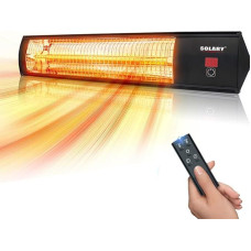 Infrared Electric Outdoor Patio Heaters - Wall Mounted Graphite Infrared Heater for Restaurant, Garden, Garage and Patios