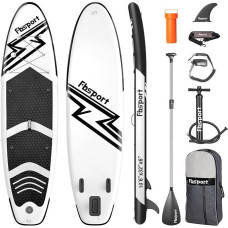 FBSPORT SUP lenta, Stand Up Paddling Board, Aufblasbares Stand Up Paddle Board Set 15 CM Dick, Premium Surfbrett mit Hochdruck Pumpe, Kajak Sitz, Verstellbares Alu-Paddel, Komplettes Zubehör | Größe: 320x78x15 CM / 335x84x15 CM
