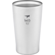 Keith Titanium Beer Glasses - Durable & Lightweight Drinking Set | Perfect for Beer, Coffee, Juices & Cocktails | Environmentally Friendly and Stylish for Indoor or Outdoor Use | Double-Walled 320 ml