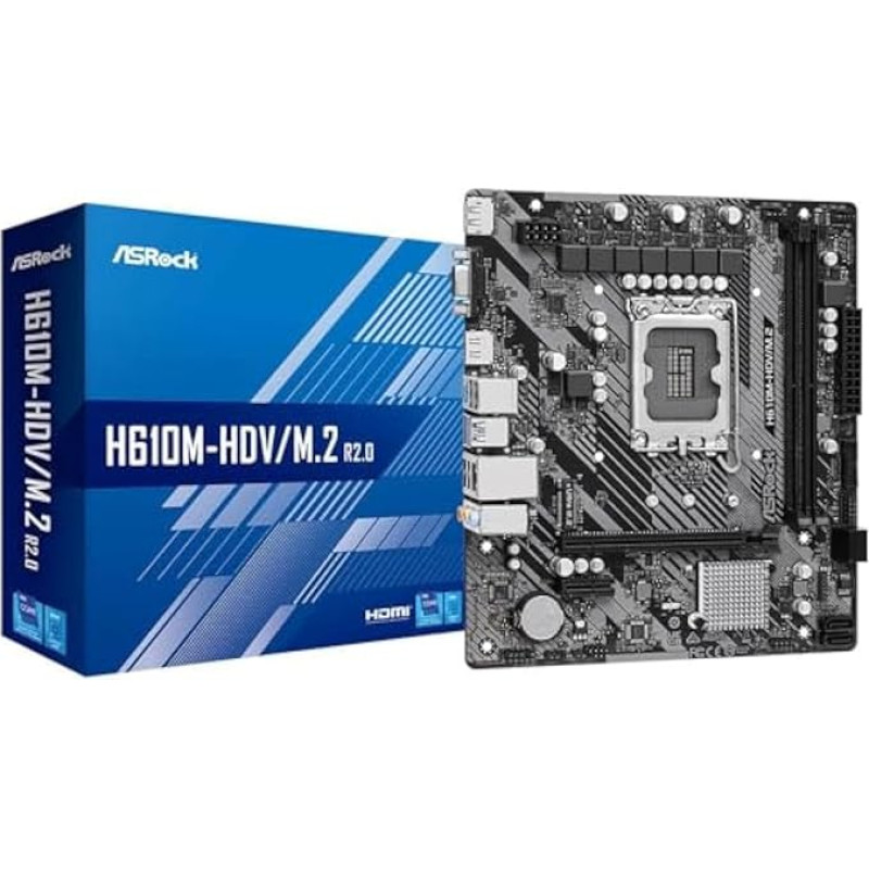 ASROCK H610M-HDV/M.2 R2.0 S1700 mATX Intel H610 2xDDR4 retai