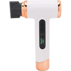 Akumuliatorinis jonų plaukų džiovintuvas, įkraunamas nešiojamasis 200 W plaukų džiovintuvas su oro srauto dauginimo technologija, besisukančiu antgaliu, keliais režimais, skirtas keliauti namuose, mokykloje