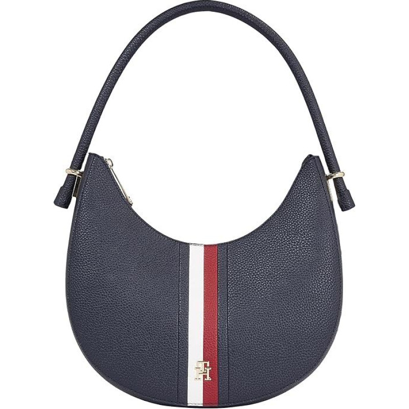 Tommy Hilfiger TH EMBLEM SHOULDER BAG CORP Hobo Women's Blue (Space Blue), OS, Space Blue