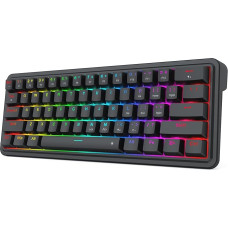 Redragon K722 60% Wired Gasket RGB Gaming Keyboard, 61 Keys Hot-Swap Compact Mechanical Keyboard with Free Mod Base, 3-Layer Noise Reduction, Quiet Custom Linear Switches