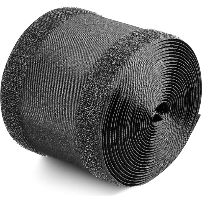 Black Cable Handle Strip Floor Cable Cover Cable Protection Cable Management for Office Carpet, Keep Cables in Order and Protect Wires (4 Inches x 15 Feet)