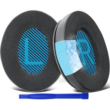 SoloWIT® Cooling Gel Replacement Ear Pads Pads for Bose Headphones, Replacement Pads for QuietComfort 15 QC15 QC25 QC2 QC35/Ae2 Ae2i Ae2w/SoundTrue & SoundLink Around-Ear