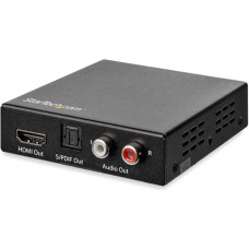 StarTech.com HD202A 4K HDMI Audio Extractor (4K 60Hz, HDMI Audio Sound Splitter, HDR SPDIF Toslink Optical Audio)