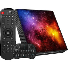 TV Box Android 12 Chipset 4GB RAM 64GB ROM Smart TV Box Builtin Bluetooth 4.2.5G/2.4G WiFi, Support Multimedia Player, Videos 4K 3D UHD, with Mini Keyboard Wireless