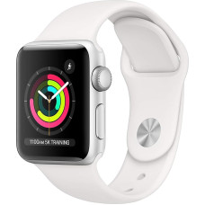 Apple Watch Series 4 (GPS, 40mm) Aluminiumgehäuse Silber mit Sportarmband Weiß (Generalüberholt)