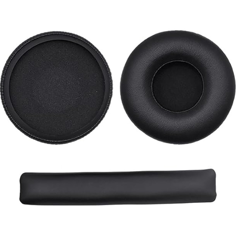 PALUMMA Replacement Ear Pads Made of Protein Leather for JBL E40 E40BT Headphones, Ear Pads with Headphones, Replacement Headband Cushion, Black, One Size