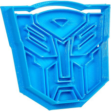Cuticuter Transformers Autobot Cookie Cutter, Plastic, Blue, 8 x 7 x 1.5 cm