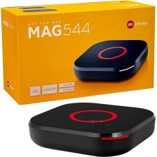 MAG 544 Original Infomir & hb-digital 4K Set Top Box Multimedia Player Internet TV Receiver UHD 60FPS 2160p @ 60 FPS HDMI 2.1 4K and HEVC Support USB 3.0 4X ARM Cortex-A35 + HDMI Cable