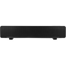 PUSOKEI Soundbar, USB Wired 3D Stereo Soundbar Music Player, Deep Bass Surround Soundbox with 3.5mm Audio Plug for PC, Mobile Phones, TV(Black)