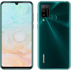 Doogee N20 Pro (6GB + 128GB) SIM Free Smartphone, Android 10 Phone, Helio P60 Octa-Core, 16 MP AI Five Camera, 6.3 inch FHD + Screen, 4400 mAh Battery, GPS, Fingerprint, Face Detection