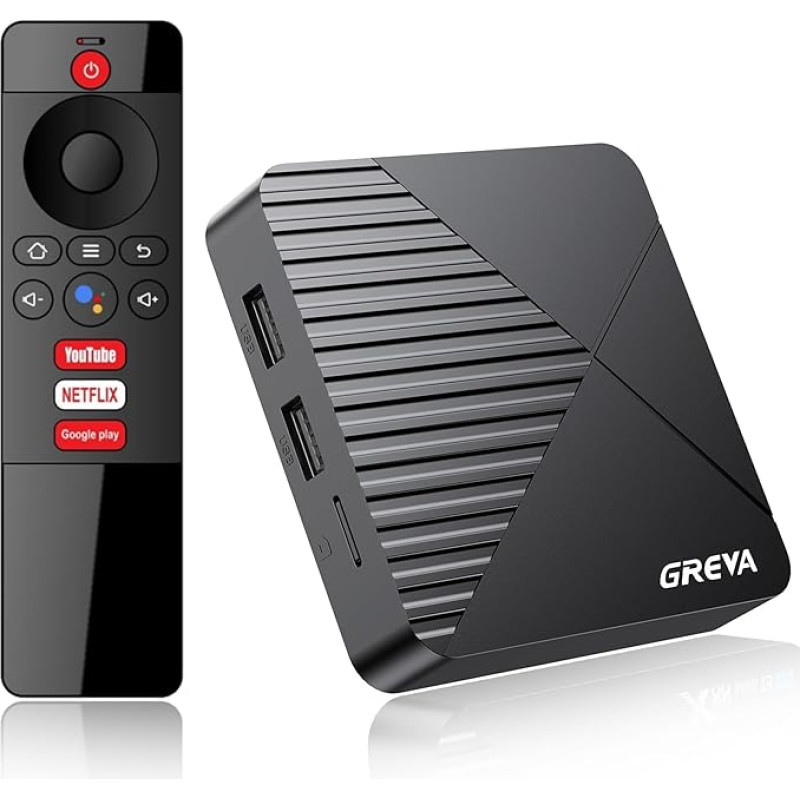 GREVA Android TV Box 13.0 2023 8K Latest Android Box RK3528mini Ram 2G ROM 16G Support WiFi 6 BT 4.2 Usb3.0 Smart TV Box