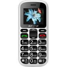 ALIGATOR Seniors AZA321WT Mobile Phone with 1.8 Inch Colour Display, SOS Button and Localisation, White 122 x 55 x 14 mm