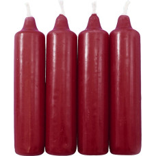 Advent Candles Dunklelrot Approx. 23 x 105 mm (Pack of 5 x Pack of 4) Christmas Candles Christmas Tree Lights Pyramid Candle Tree Candles/Candles