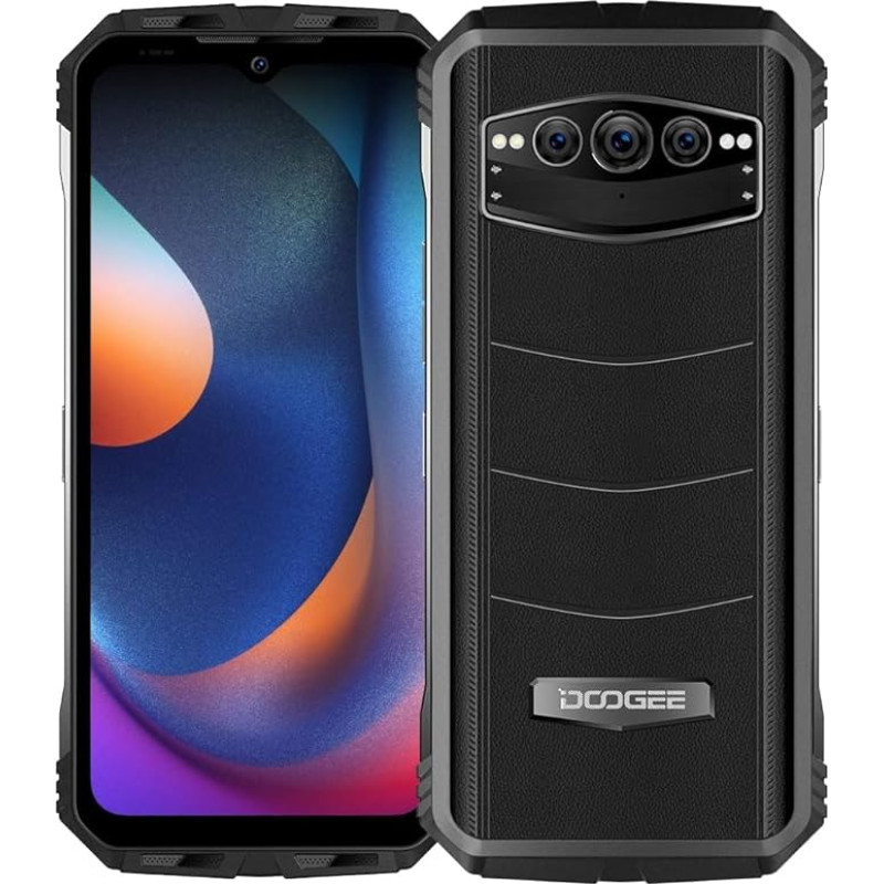 DOOGEE S100 Outdoor Smartphone without Contract, 108MP Triple Camera (20MP IR Night Vision), Helio G99 12GB + 256GB, 10800mAh Battery, 6.6 Inch 120Hz FHD+, IP68 Robust Android 12 Mobile Phone,