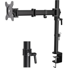 HFTEK Monitor TV Desk Mount Bracket Mounts for Screens from 13 to 34 Inch - VESA 75/100 (HF28DB)