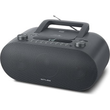 Muse M-35 BT CD Player Bluetooth, FM Radio, MP3 Player, USB, Mains and Battery Operated, Black
