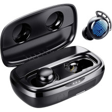 Tribit Flybuds 3 Bluetooth In-Ear Headphones, 100 Hours Playtime USB-C Charging Box, Quick Charge, Bluetooth 5.0, IPX8 Waterproof, Touch Control, In-Ear Deep Bass, Built-In Mic, Wireless Headphones