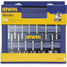 IRWIN Marples Forstner-Bit-Set, Holzbohrer, aus Kohlenstoffstahl, idealiai tinka darbui su kaladėlėmis, šlifavimui ir kt., 14 dalių (1966893)