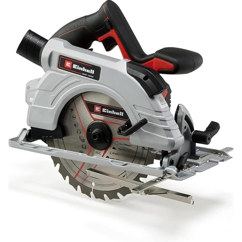 Einhell Professional Cordless Circular Saw TP-CS 18/190 Li BL-Solo Power X-Change (18 V, Diameter 190 mm Saw Blade, Brushless, 65 mm Cutting Depth, Tool-free Adjustment, without Battery)