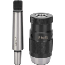 MT3 - B16 Drill Chuck, 0.5 - 16 mm Quick Release Drill Chuck Holding Keyless Drill Chuck Self-Clamping for Keyless Drill Chuck Lathe Electric Drill