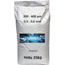 25 kg smėliavimo medžiagos Stiklo granulės Sudaužytas stiklas (300-600 µm)