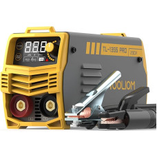 TOOLIOM 135 amperų 230 voltų suvirinimo aparatas, MMA lazdų suvirinimo aparatas, nuolatinės srovės inverteris, suvirinimo aparatas su karšto paleidimo funkcija, Arcforce ir apsauga nuo prilipimo, nešiojamas suvirinimo aparatas