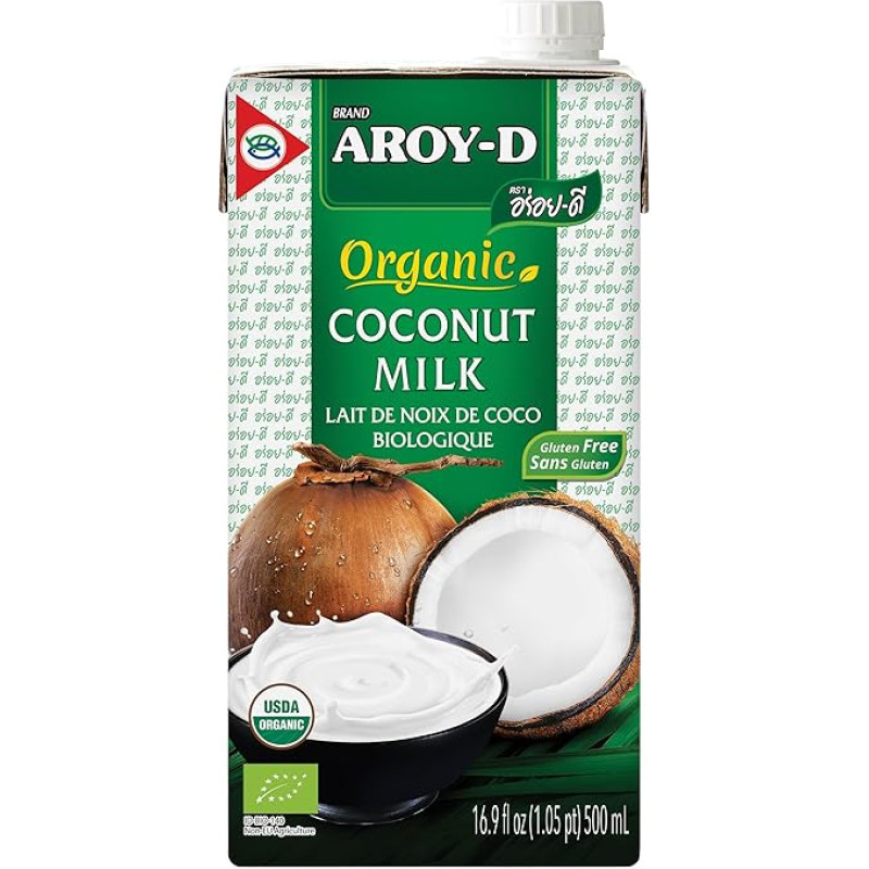 AROY-D Organic Coconut Milk - 1 x 500 ml