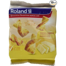 Roland Mini Twist Swiss Cheese 75 g, Pack of 10 (10 x 75 g)