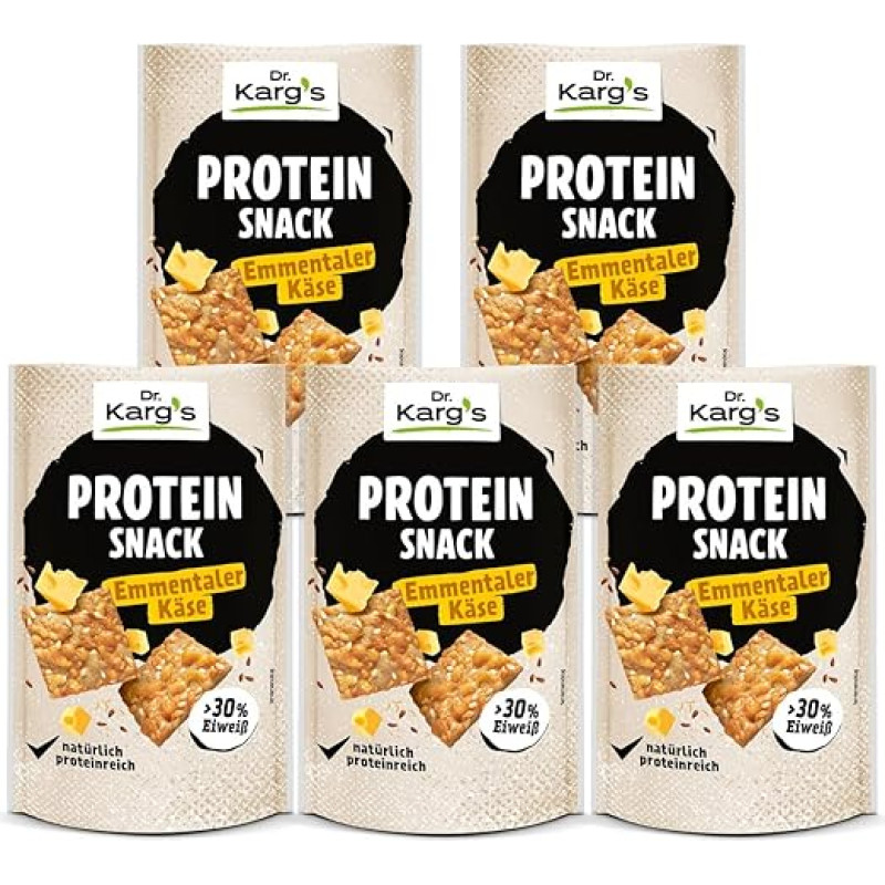 Dr. Kargs Protein Snack Emmental Cheese Thin Slices 85 g Pack of 5