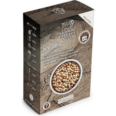 PEUGEOT - Premium-Gewürzauswahl - Sarawak Weißer Pfeffer - Grüne und Moschusnoten - Intensität 7 - Herkunft Malaysia - Innovation Dreifach geschützte Frischebeutel - 4x20g