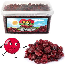Bite & Delight Cranberries Dried Fresh Dried Fruit Cranberry Fruits Dried Fruit Low Sugar Content Acid (2 kg)