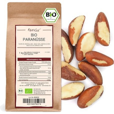 Kamelur Organic Brazil Nuts from Wild Collection - 1 kg - Hand-Harvested Brazil Nut Kernels from the Bolivian Rainforest - Brazil Nuts 1 kg without Additives