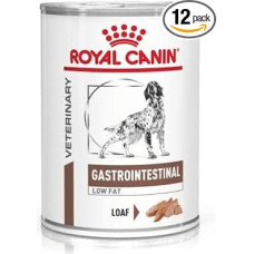 Royal Canin Veterinary Gastrointestinal Low Fat Mousse | 12 x 420g | Visavertis dietinis maistas suaugusiems šunims | Virškinimui ir nutukimui palaikyti