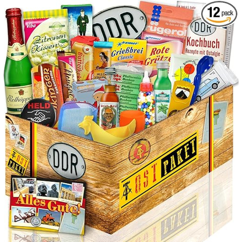 DDR 24-Piece Gift Box with Eastern Specialities / Gift for Boyfriend's Birthday