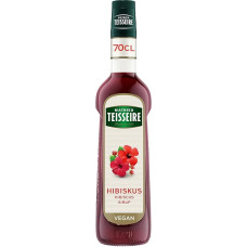 Mathieu Teisseire Hibiscus Syrup for Drinks, Soft Drinks, Cocktails and Desserts, Bottle 70 cl
