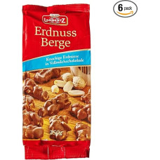 Lambertz Peanut Berge Milk Chocolate Pack of 6 x 250 g
