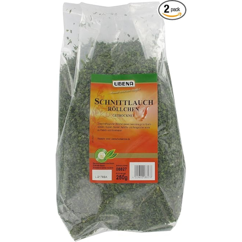 UBENA Chive Rolls, Pack of 2 (2 x 250 g)