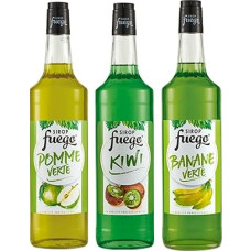 Sirop Fuego Pomme Verte Kiwi Banana Verte 3 x 1 Litre