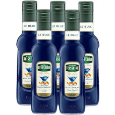 Mathieu Teisseire Drink Syrup Blue Curacao 0.25 L Cocktails (Pack of 5)