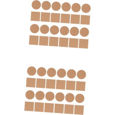 DIYEAH 2 Sätze Korkmatte Mit Selbstklebender Rückseite Selbstklebende Korkpads Korkuntersetzer Selber Machen Korkmatten Selbstklebende Matten Kork-Pads Korkplatte Holz 24 Stück * 2