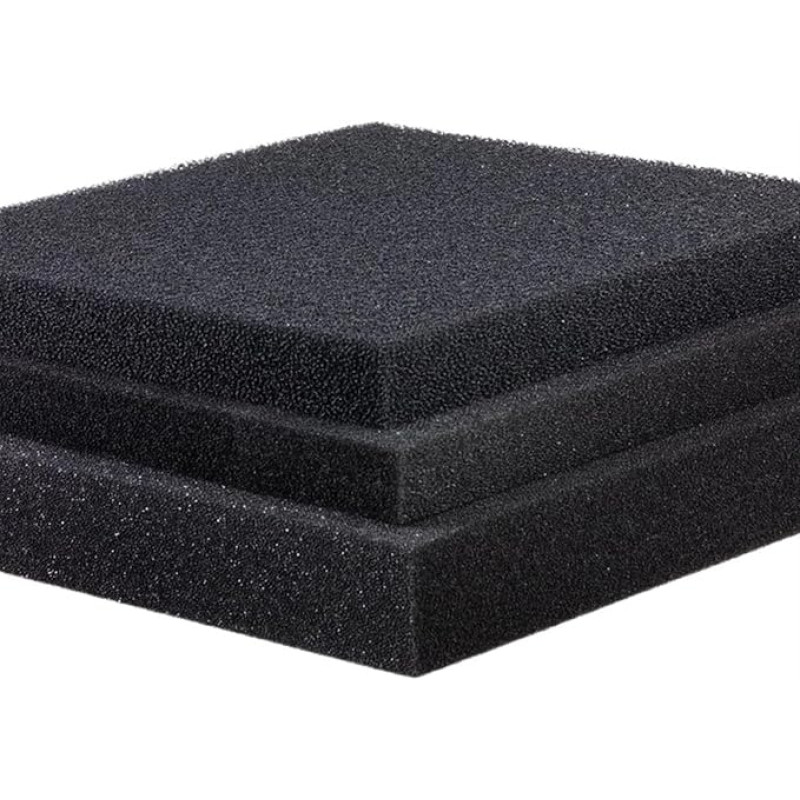 XUMKFJRE Aquarium-Zubehör, biochemischer Baumwollfilter, praktischer Fischtank-Teich-Schaumschwammfilter, schwarz, mehrere Größen, 15/25/35/50 PPI FüR Automobile(100x12x4cm,25PPI)