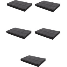 Operitacx 5 Sätze Polyethylenschaumplatte Schaumstoff Zum Basteln Schaumblock Bastelbrett Schaumkissen Schaumstoffplatte Zum Basteln Schaumstoffeinlagen Für Koffer Black 5 Stück * 5