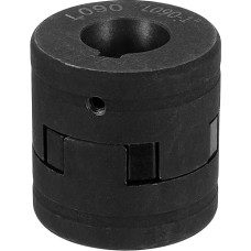 sourcing map 7/16 Zoll auf 1 Zoll L090 Flexible 3-teilige L-Backenkupplung Kupplungs-Set & Buna-N NBR Gummispinne für Holzspalter Hybrid-Ausrüstung