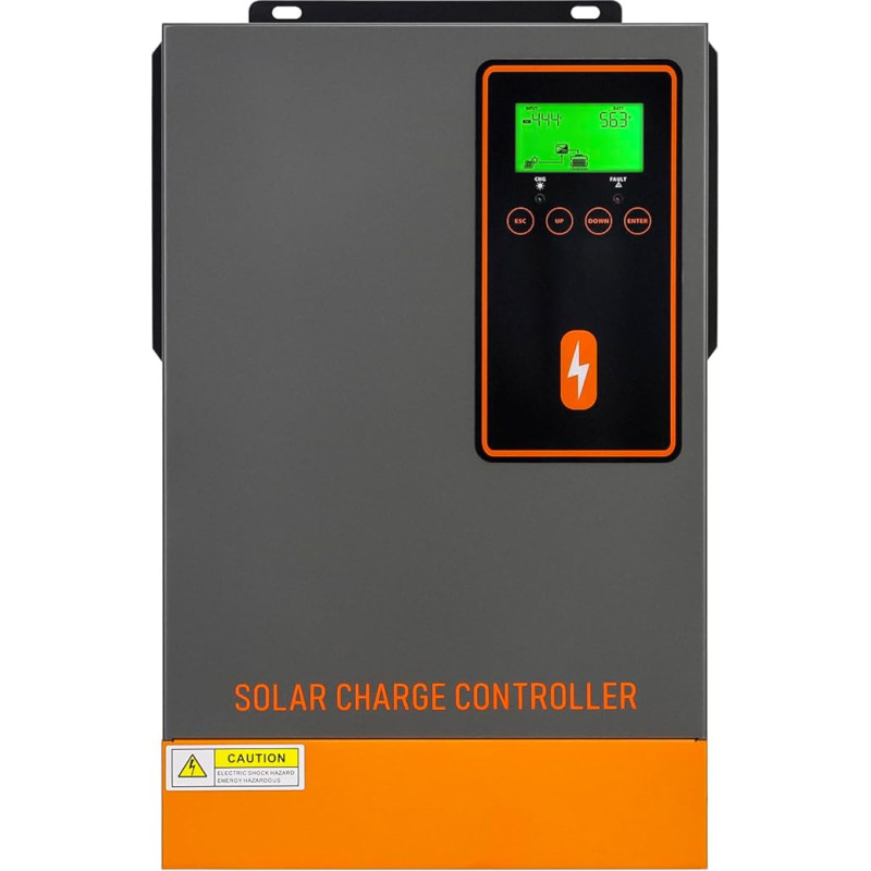 PowMr 140 A MPPT Solar Charge Controller, Max. PV Array Open Circuit Voltage 500 Vdc, 140 Amp Solar Controller, Max. PV Array Power 6500 W, Adjustable Charging Current, Suitable for 48 V Lead Acid and