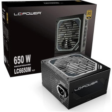 LC-POWER LC6650M 650W PC Power Supplies Super Silent Modular Series Full Modular Cable Management 80Plus Gold
