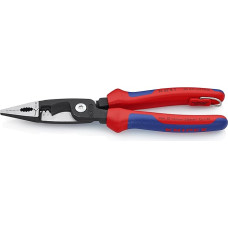 KNIPEX įrankiai - Elektros instaliacijos replės, 12,14 AWG, daugiakomponentės, su pririšamu tvirtinimu (13828TBKA)